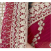 Spectacular Maroon Colored Georgette Sifli Saree With Odhani